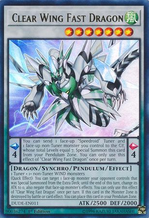 Clear Wing Fast Dragon [DUDE-EN011] Ultra Rare | Galactic Gamez