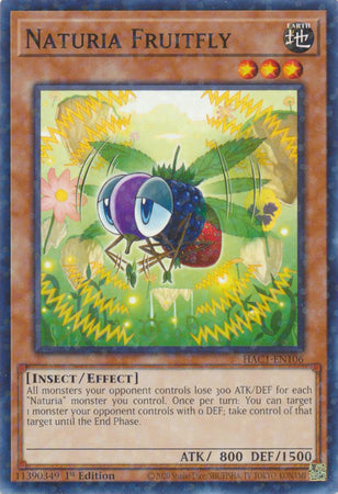 Naturia Fruitfly (Duel Terminal) [HAC1-EN106] Common | Galactic Gamez