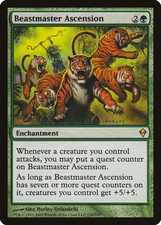 Beastmaster Ascension [Zendikar] | Galactic Gamez