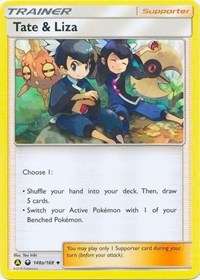 Tate & Liza (148a/168) (Alternate Art Promo) (Battle Arena Deck Exclusive) [Sun & Moon: Celestial Storm] | Galactic Gamez