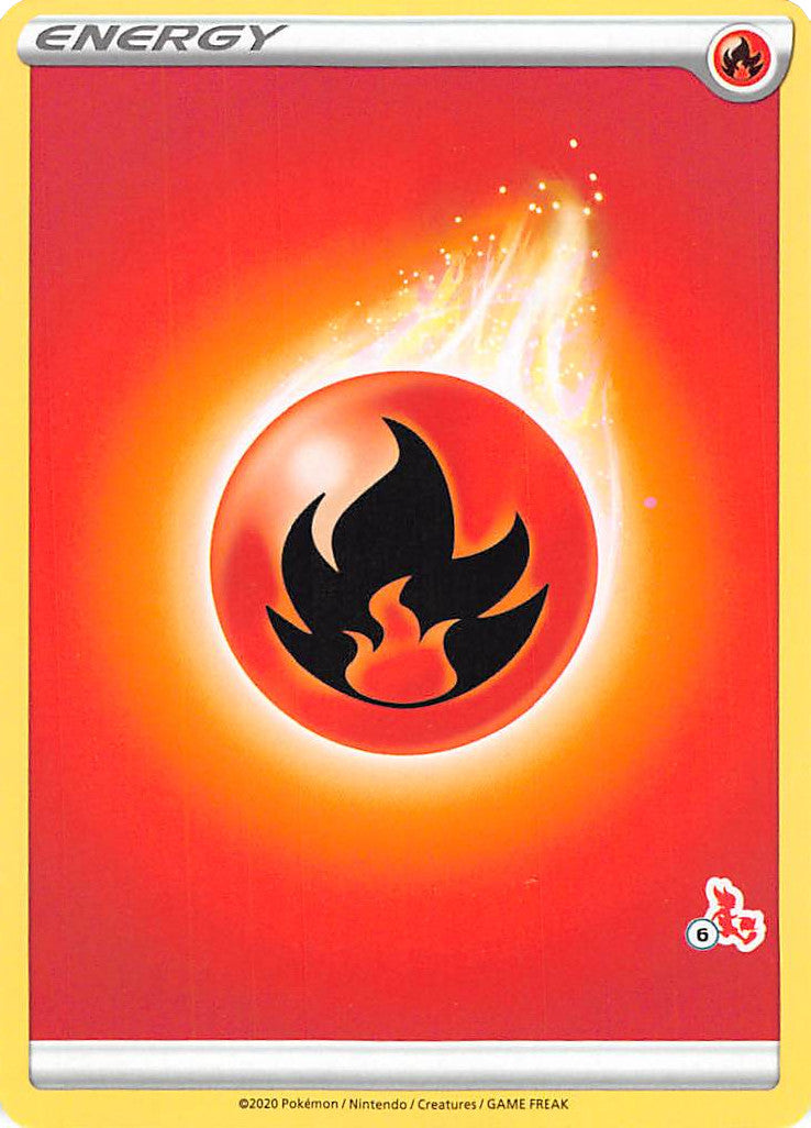 Fire Energy (Cinderace Stamp #6) [Battle Academy 2022] | Galactic Gamez
