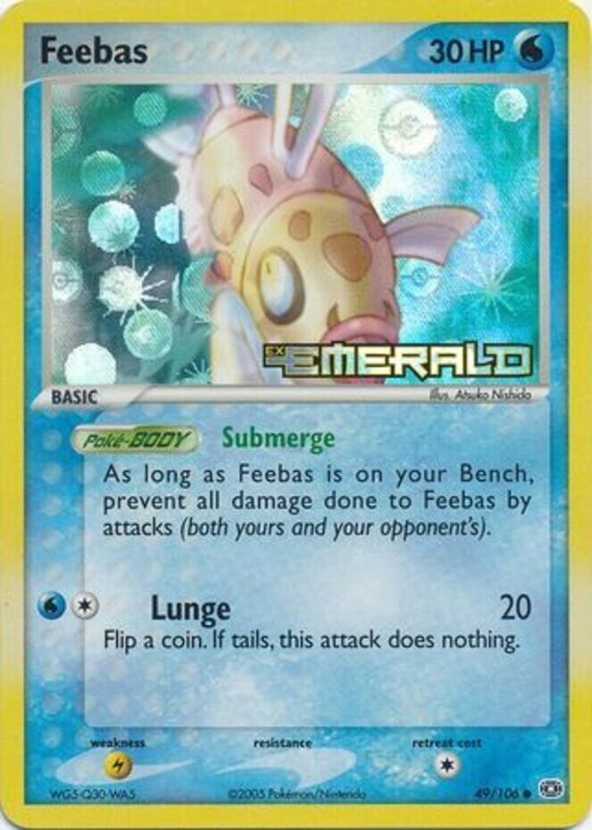 Feebas (49/106) (Stamped) [EX: Emerald] | Galactic Gamez