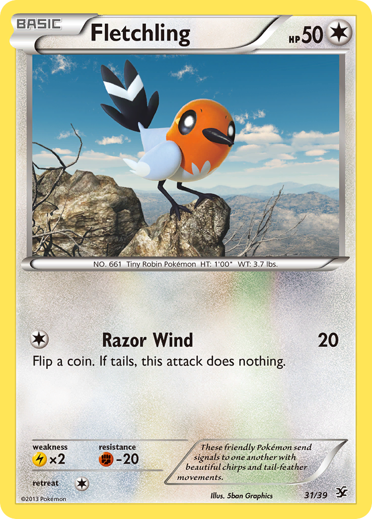 Fletchling (31/39) [XY: Kalos Starter Set] | Galactic Gamez