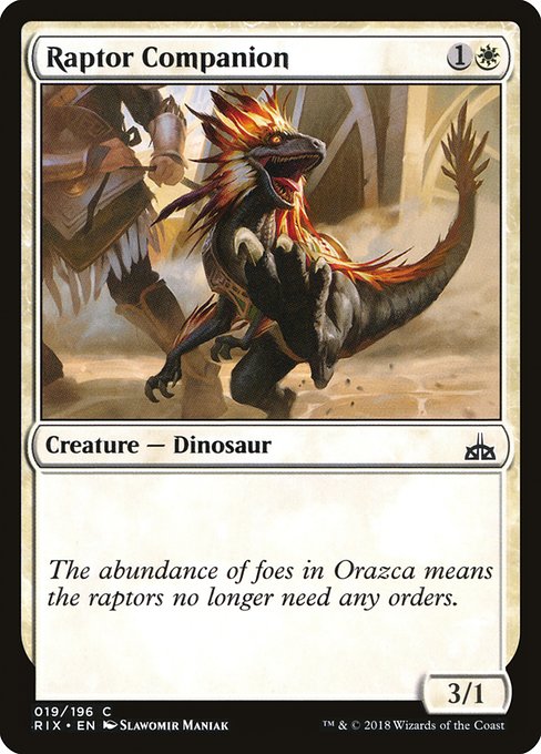 Raptor Companion [Rivals of Ixalan] | Galactic Gamez