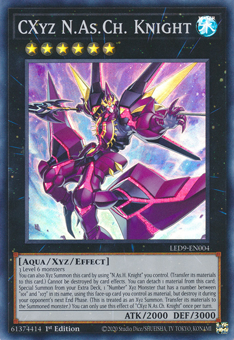 CXyz N.As.Ch. Knight [LED9-EN004] Super Rare | Galactic Gamez