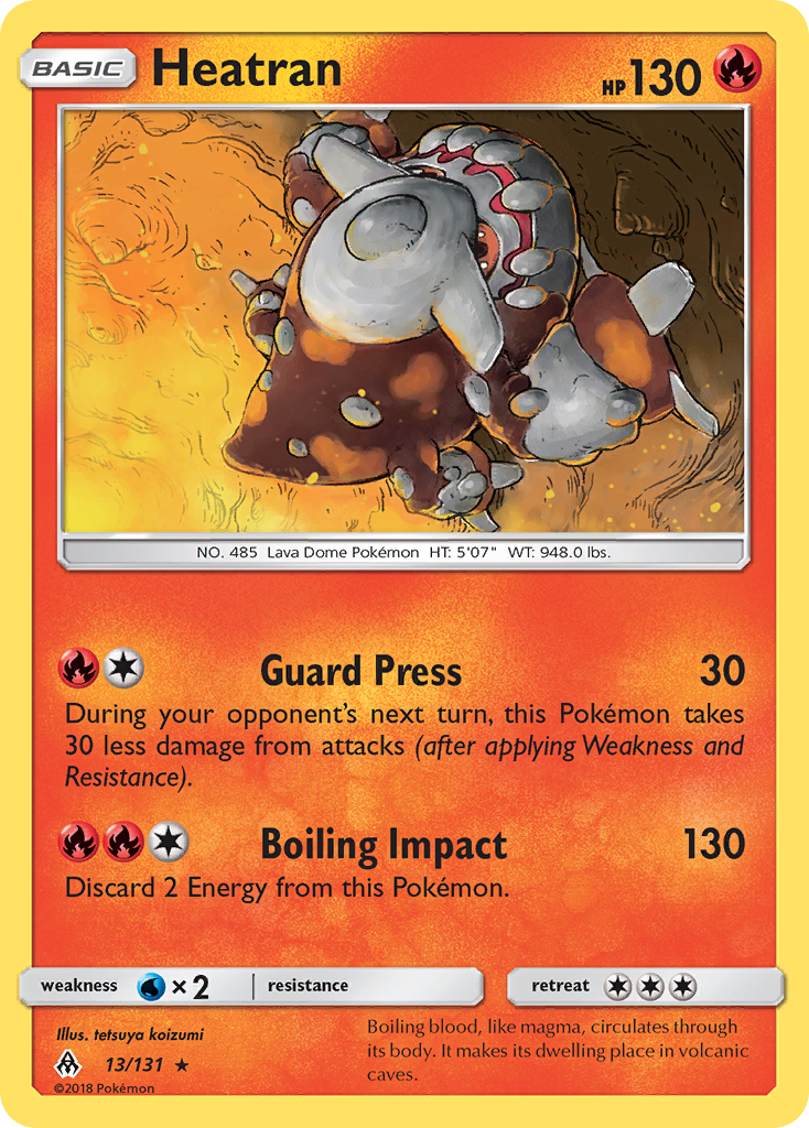 Heatran (13/131) [Sun & Moon: Forbidden Light] | Galactic Gamez