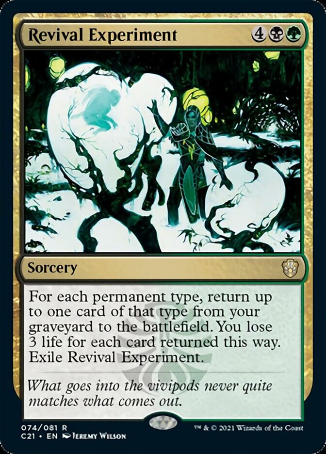 Revival Experiment [Commander 2021] | Galactic Gamez