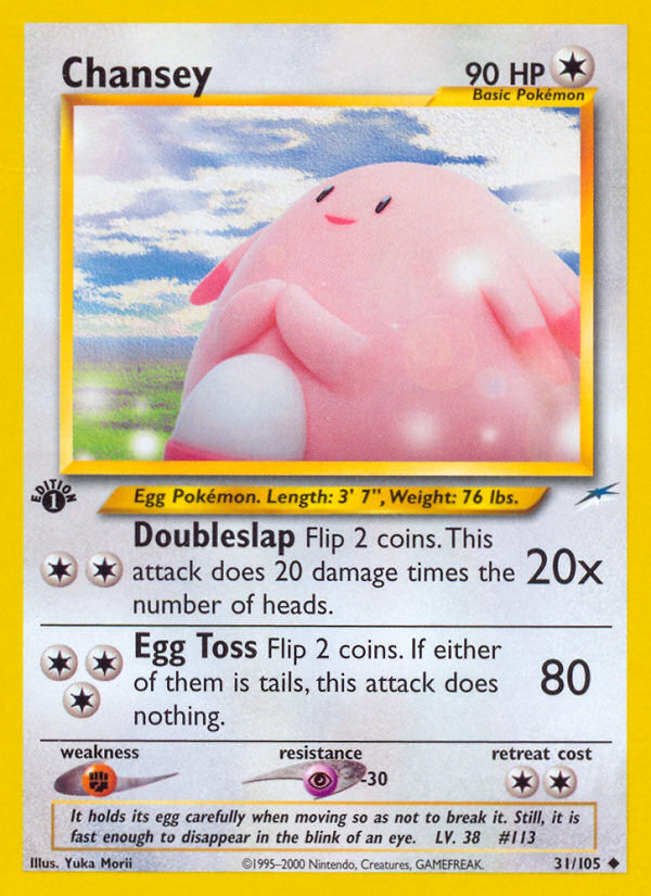 Chansey (31/105) [Neo Destiny 1st Edition] | Galactic Gamez