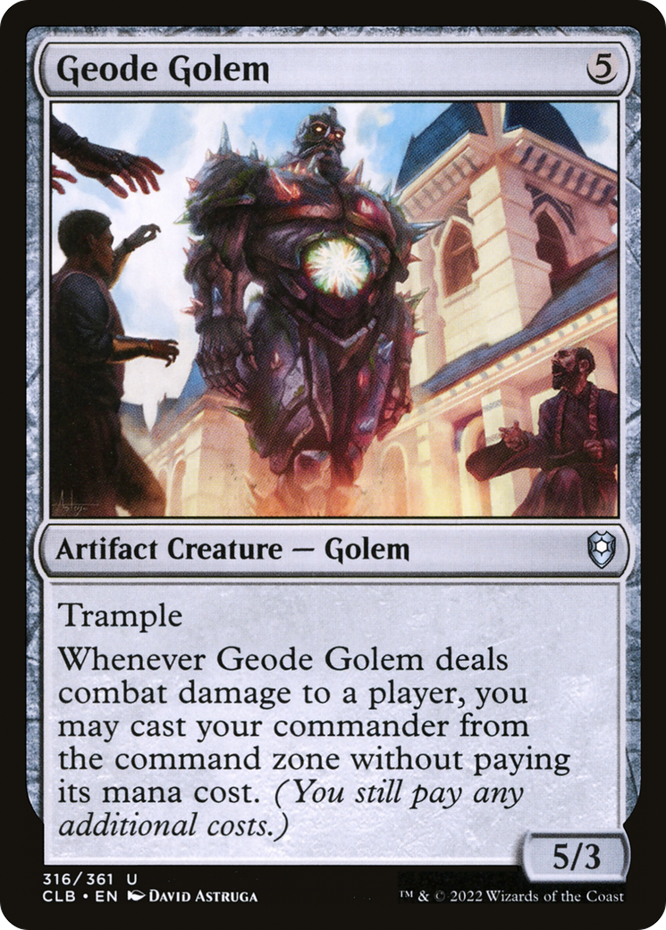 Geode Golem [Commander Legends: Battle for Baldur's Gate] | Galactic Gamez