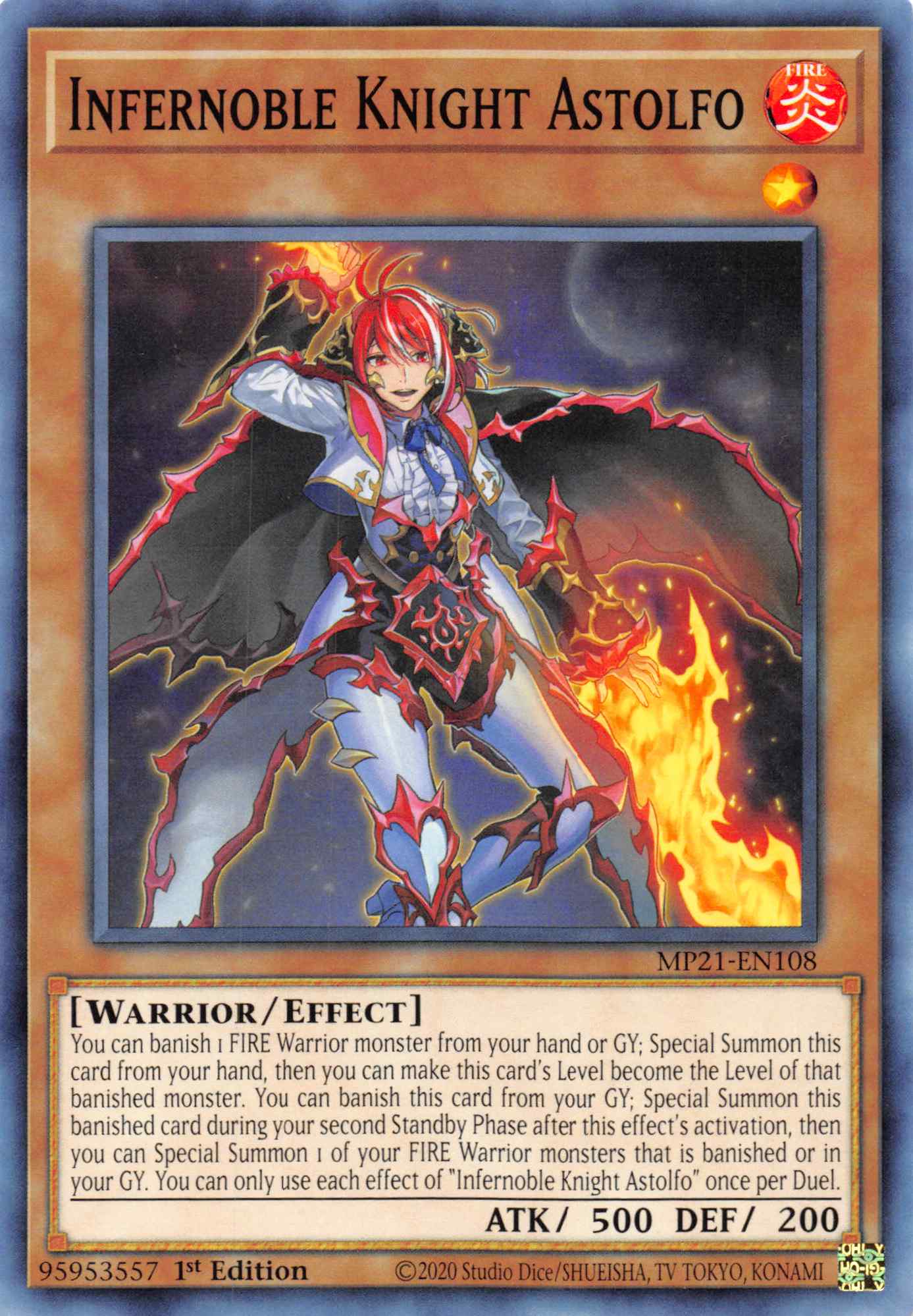 Infernoble Knight Astolfo [MP21-EN108] Common | Galactic Gamez