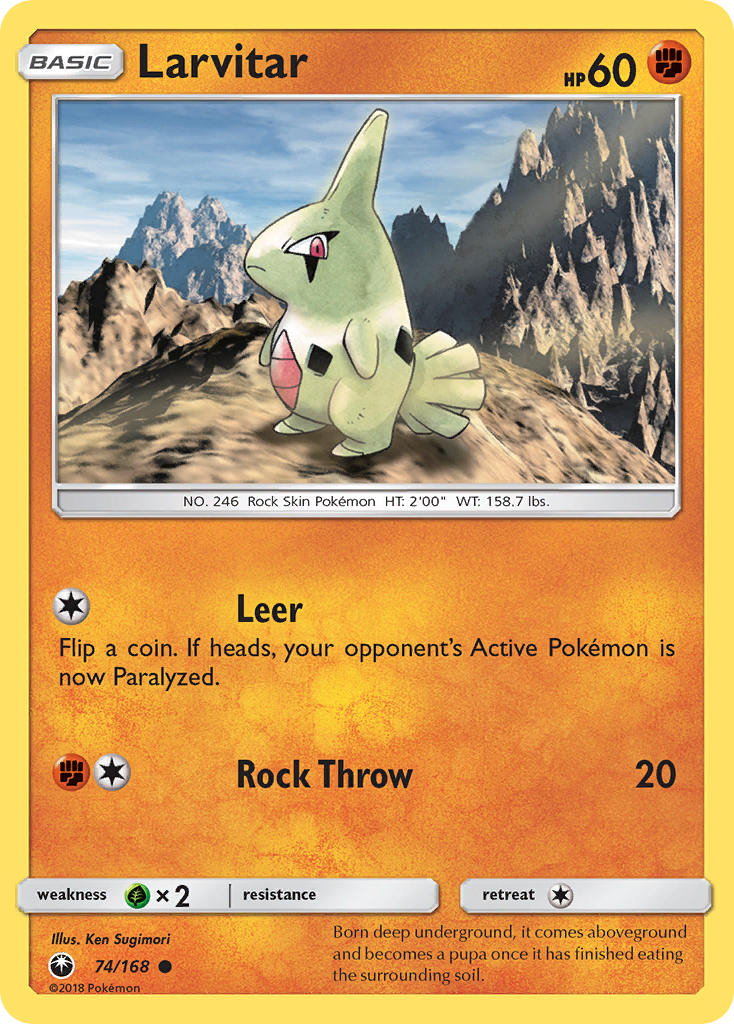 Larvitar (74/168) [Sun & Moon: Celestial Storm] | Galactic Gamez