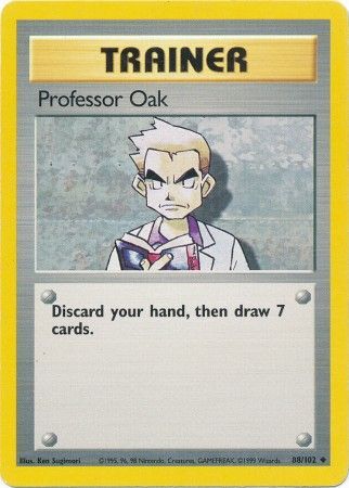 Professor Oak (88/102) [Base Set Unlimited] | Galactic Gamez