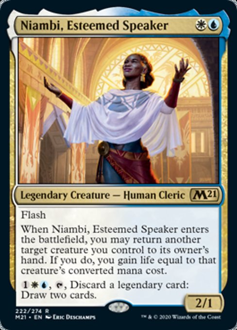 Niambi, Esteemed Speaker [Core Set 2021] | Galactic Gamez