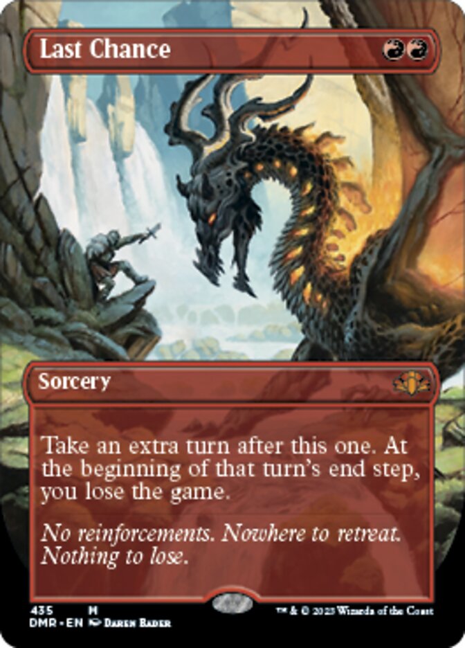 Last Chance (Borderless Alternate Art) [Dominaria Remastered] | Galactic Gamez