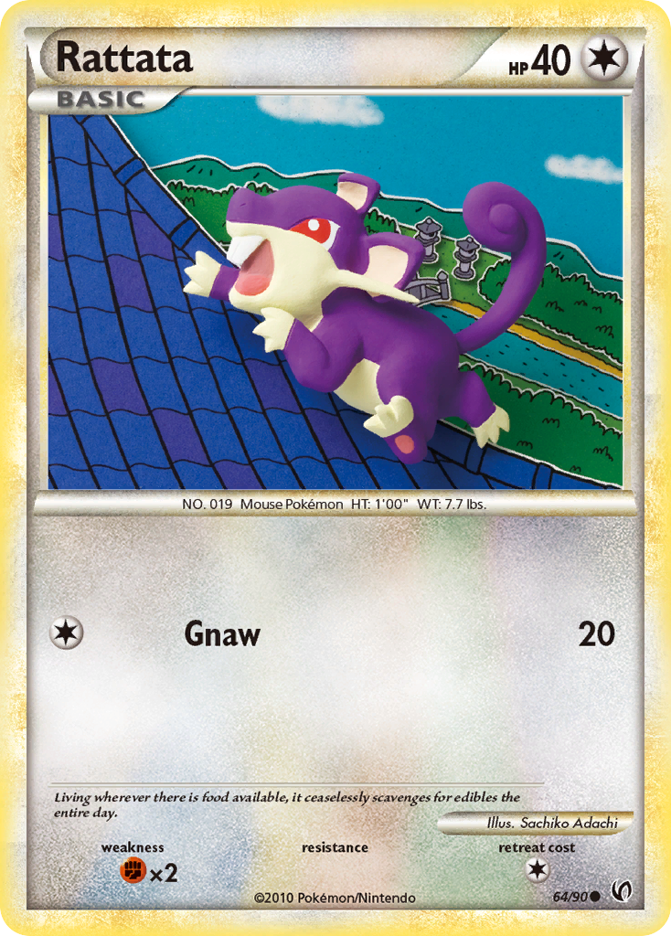 Rattata (64/90) [HeartGold & SoulSilver: Undaunted] | Galactic Gamez