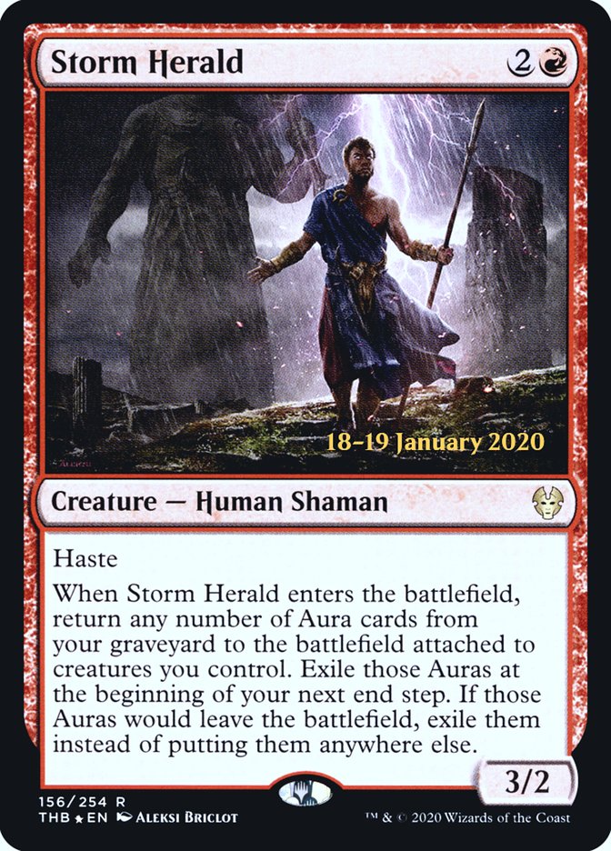 Storm Herald [Theros Beyond Death Prerelease Promos] | Galactic Gamez