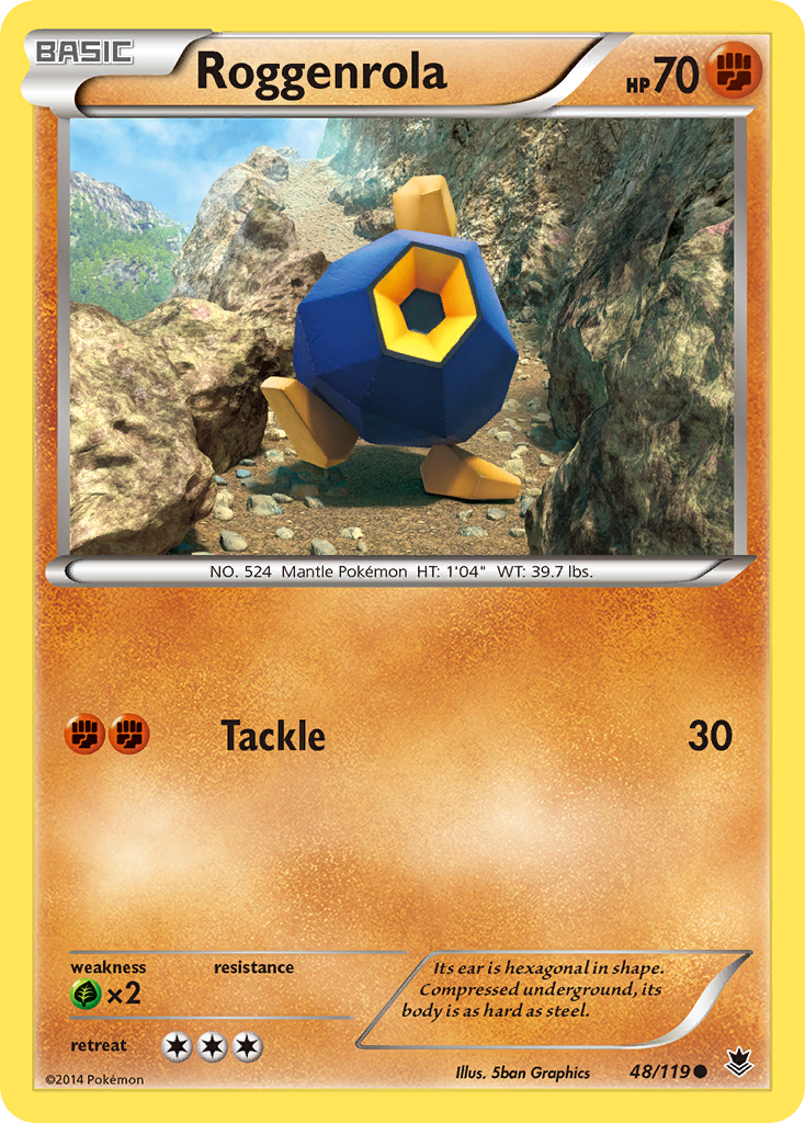 Roggenrola (48/119) [XY: Phantom Forces] | Galactic Gamez