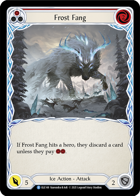 Frost Fang (Red) [ELE148] (Tales of Aria)  1st Edition Rainbow Foil | Galactic Gamez