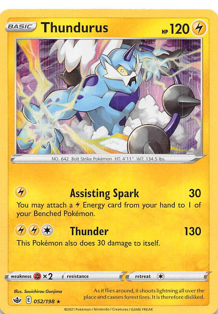 Thundurus (052/198) [Sword & Shield: Chilling Reign] | Galactic Gamez