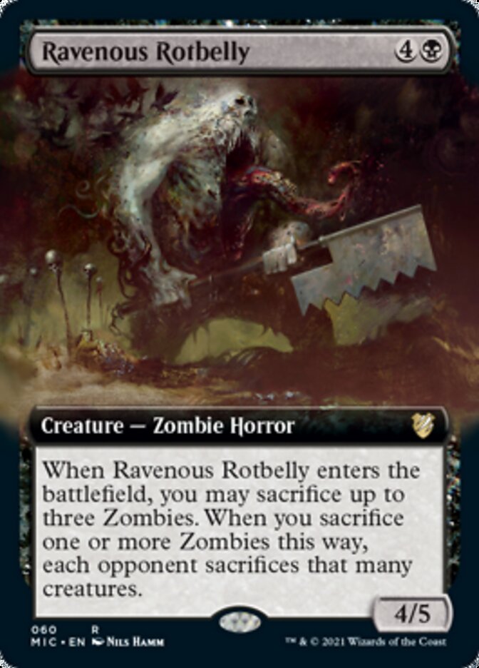 Ravenous Rotbelly (Extended) [Innistrad: Midnight Hunt Commander] | Galactic Gamez