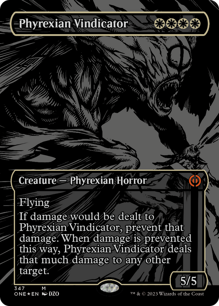 Phyrexian Vindicator (Oil Slick Raised Foil) [Phyrexia: All Will Be One] | Galactic Gamez