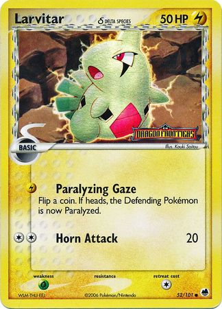 Larvitar (52/101) (Delta Species) (Stamped) [EX: Dragon Frontiers] | Galactic Gamez