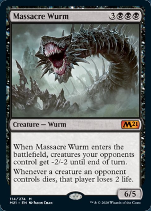 Massacre Wurm [Core Set 2021] | Galactic Gamez