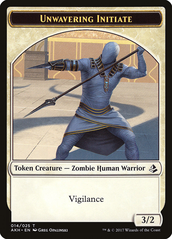 Unwavering Initiate [Amonkhet Tokens] | Galactic Gamez