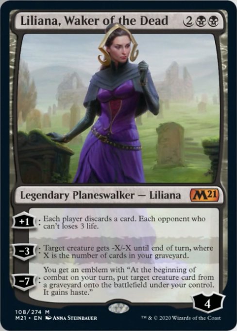 Liliana, Waker of the Dead [Core Set 2021] | Galactic Gamez