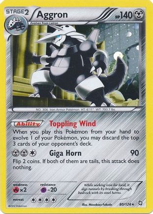 Aggron (80/124) (Cosmos Holo) [Black & White: Dragons Exalted] | Galactic Gamez