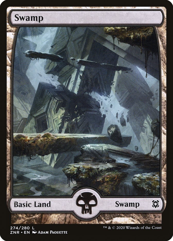 Swamp (274) [Zendikar Rising] | Galactic Gamez