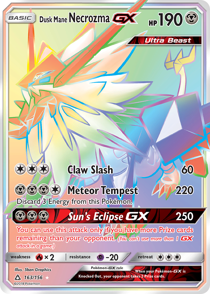 Dusk Mane Necrozma GX (163/156) [Sun & Moon: Ultra Prism] | Galactic Gamez