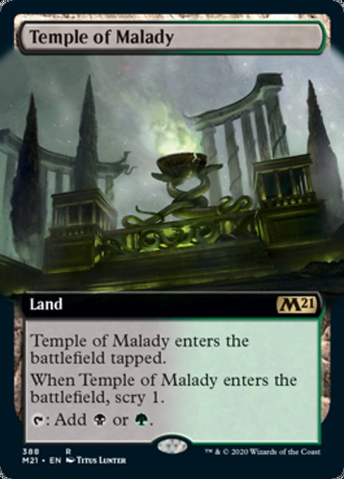 Temple of Malady (Extended Art) [Core Set 2021] | Galactic Gamez