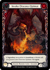 Invoke Dracona Optimai // Dracona Optimai (Marvel) [UPR006] (Uprising)  Cold Foil | Galactic Gamez