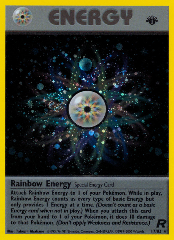 Rainbow Energy (17/82) [Team Rocket 1st Edition] | Galactic Gamez