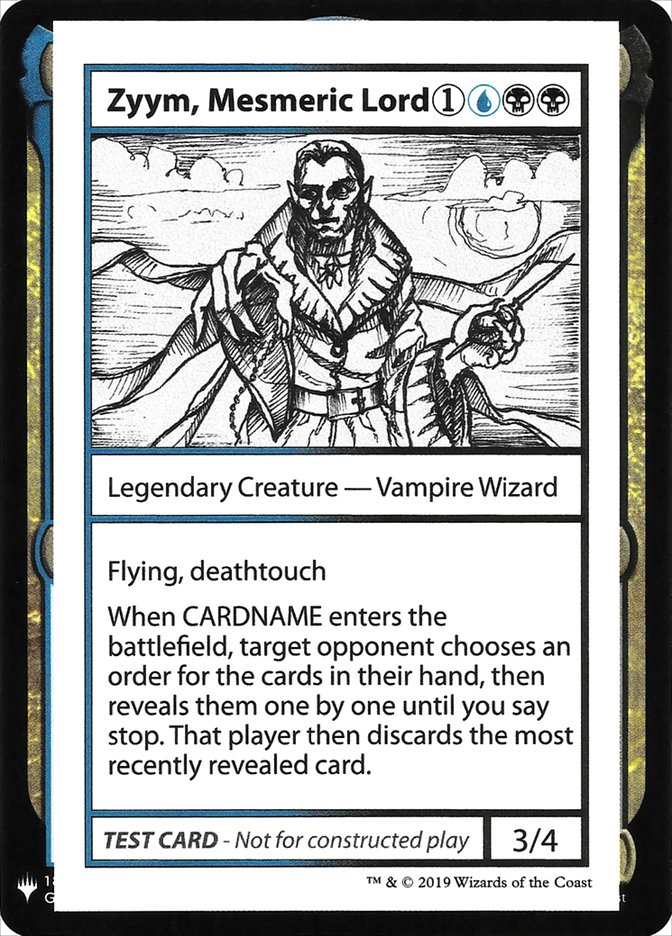 Zyym, Mesmeric Lord [Mystery Booster Playtest Cards] | Galactic Gamez
