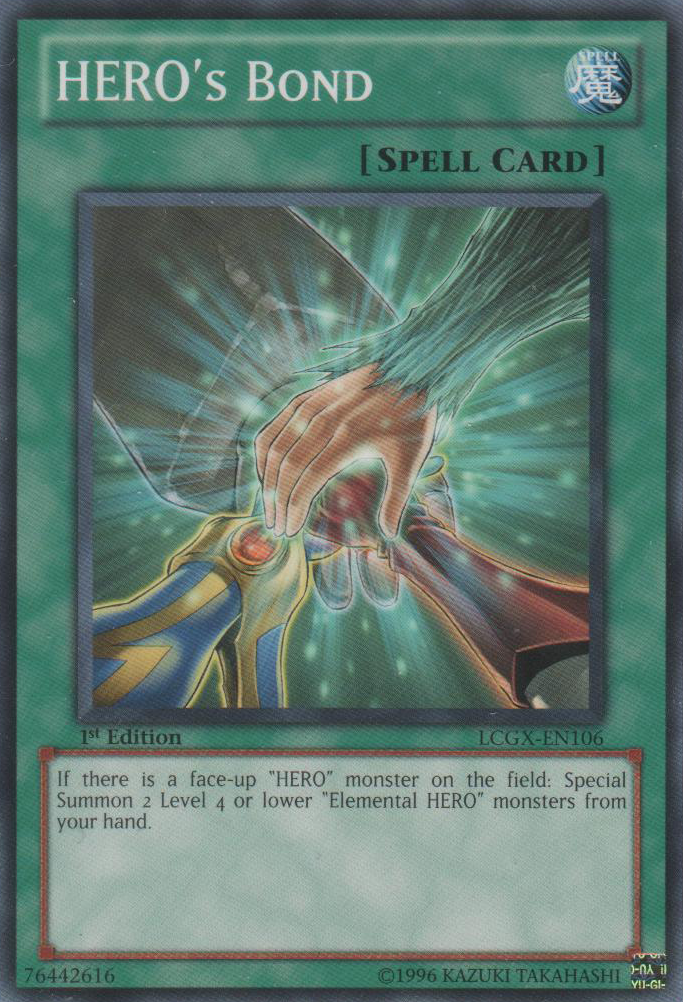 HERO'S Bond [LCGX-EN106] Common | Galactic Gamez