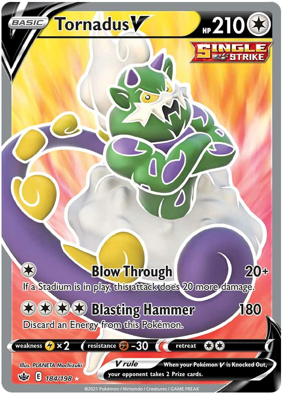 Tornadus V (184/198) [Sword & Shield: Chilling Reign] | Galactic Gamez