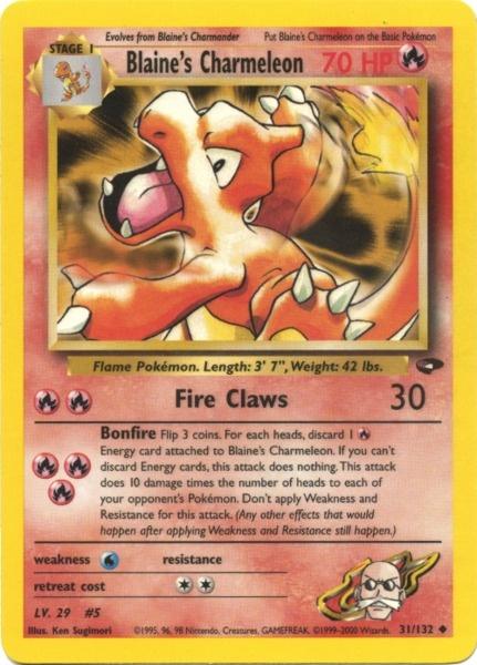 Blaine's Charmeleon (31/132) [Gym Challenge Unlimited] | Galactic Gamez