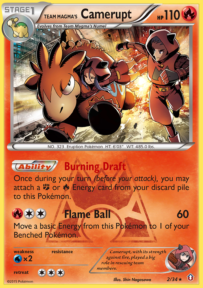 Team Magma's Camerupt (2/34) [XY: Double Crisis] | Galactic Gamez