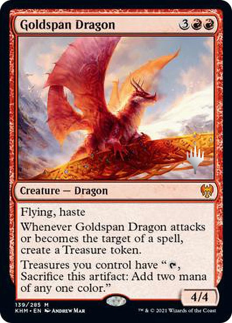 Goldspan Dragon [Kaldheim Promo Pack] | Galactic Gamez