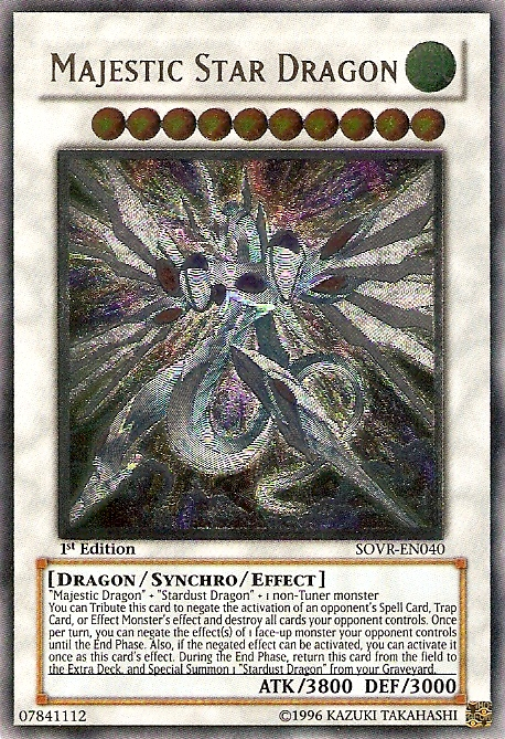 Majestic Star Dragon [SOVR-EN040] Ultimate Rare | Galactic Gamez