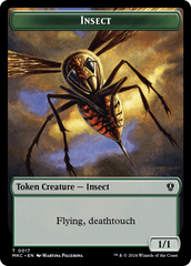 Clue // Insect (0017) Double-Sided Token [Murders at Karlov Manor Commander Tokens] | Galactic Gamez