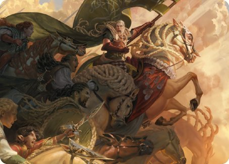 Marshal's Anthem Art Card [The Lord of the Rings: Tales of Middle-earth Art Series] | Galactic Gamez