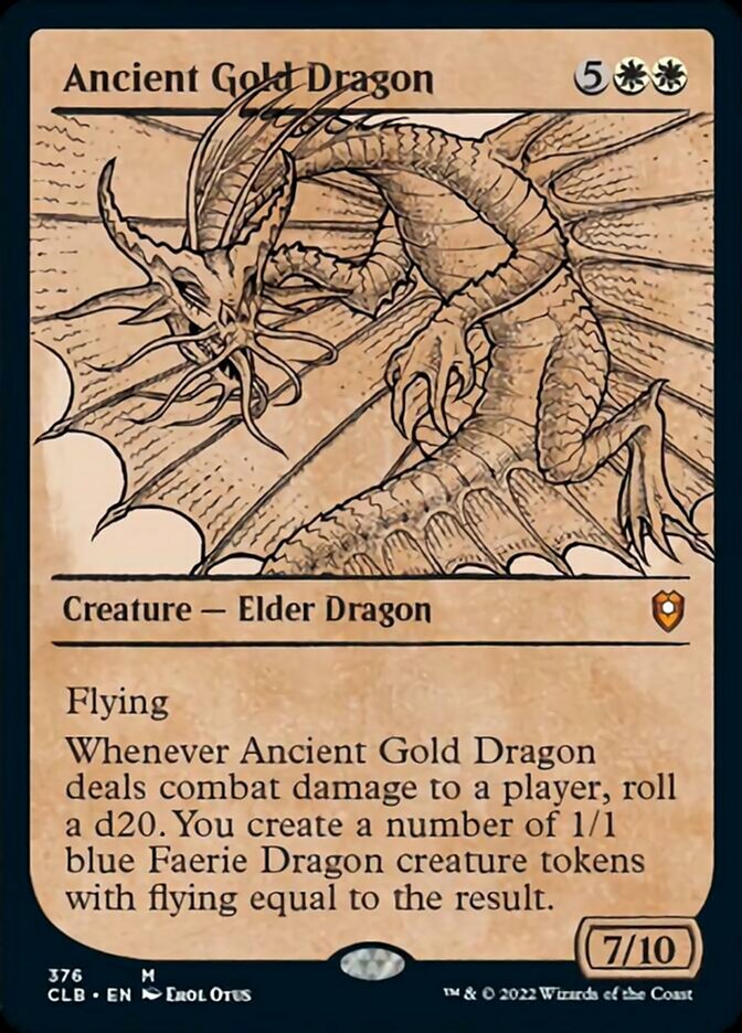 Ancient Gold Dragon (Showcase) [Commander Legends: Battle for Baldur's Gate] | Galactic Gamez