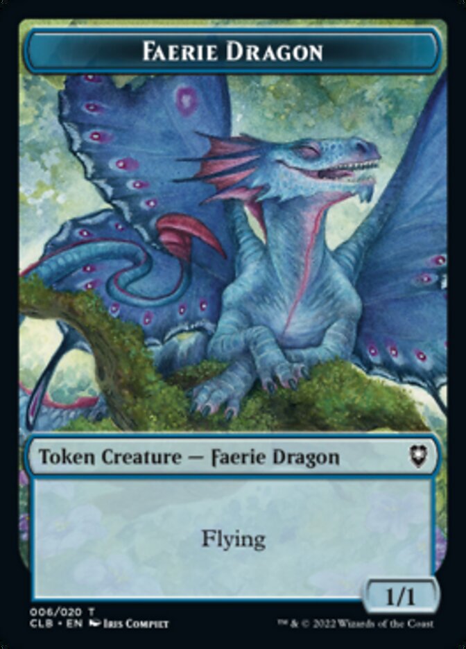 Faerie Dragon Token [Commander Legends: Battle for Baldur's Gate Tokens] | Galactic Gamez