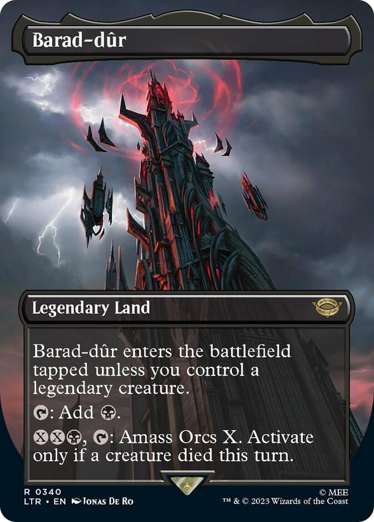 Barad-dur (Borderless Alternate Art) (340) [The Lord of the Rings: Tales of Middle-Earth] | Galactic Gamez