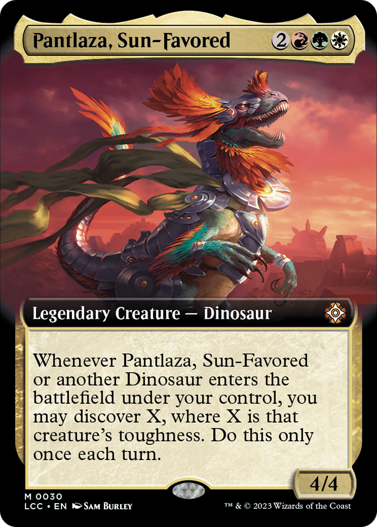 Pantlaza, Sun-Favored (Extended Art) [The Lost Caverns of Ixalan Commander] | Galactic Gamez