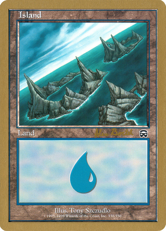 Island (ab338a) (Alex Borteh) [World Championship Decks 2001] | Galactic Gamez