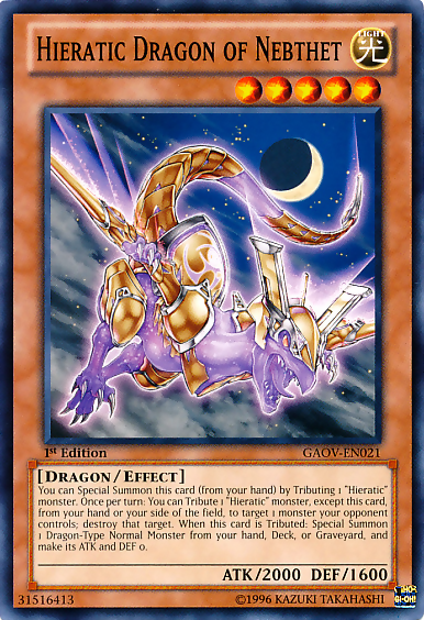 Hieratic Dragon of Nebthet [GAOV-EN021] Common | Galactic Gamez